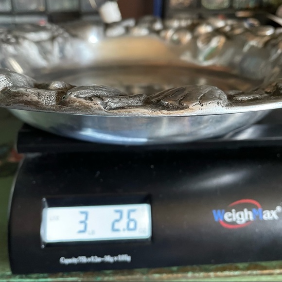 Betty Barrena silver seashell nautical 12 in. bowl - Picture 10 of 11